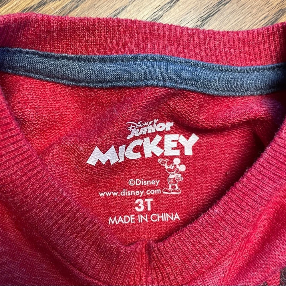 Disney Brand Red Mickey Mouse Kids Tee 3T